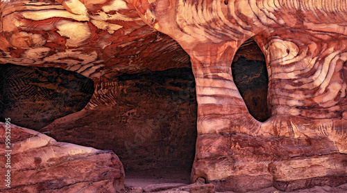 Stone structure in Red city of Petra