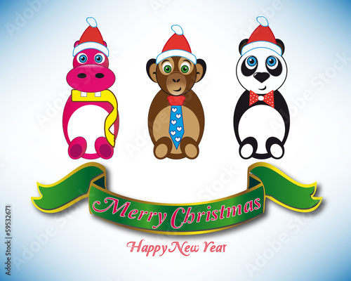 Animals on Christmas time