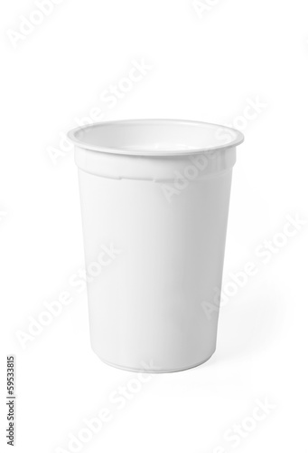 White Food Glass on White Background