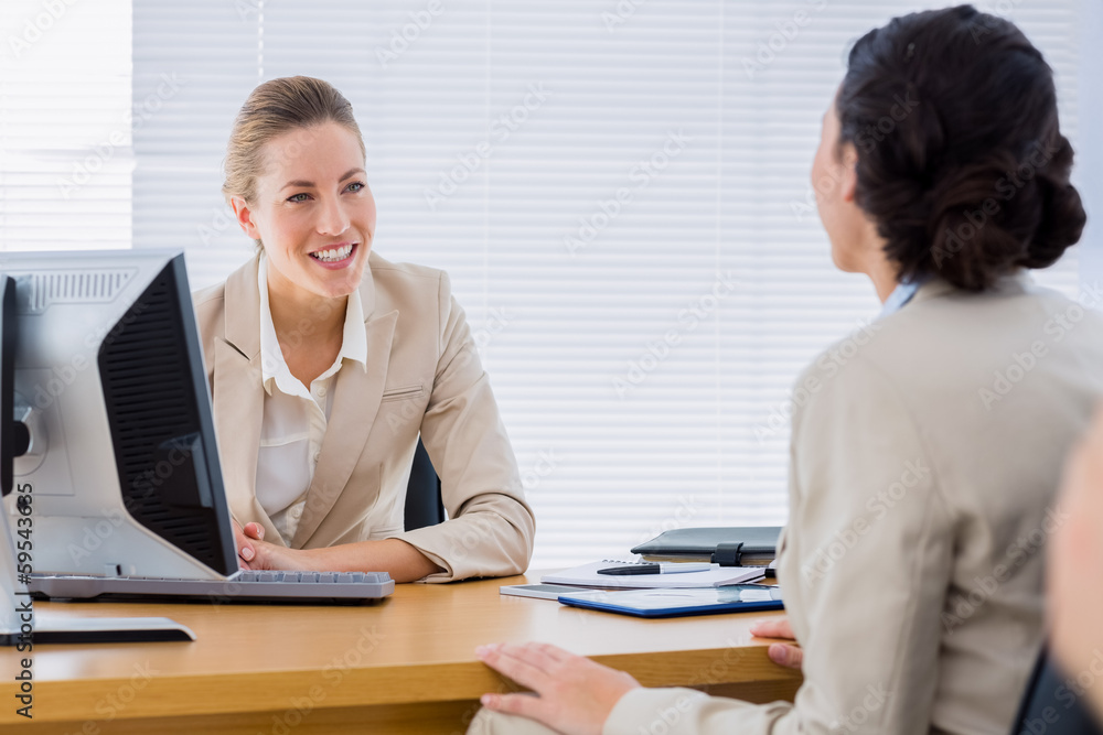 Smartly dressed businesswomen in business meeting Smartly dressed businesswomen in business meeting