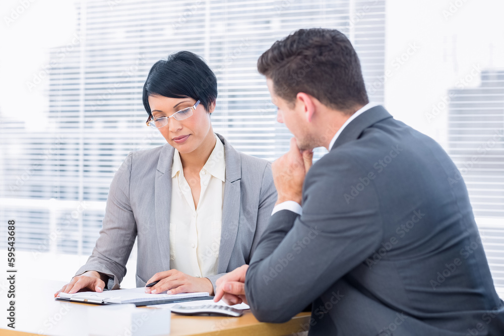 Smartly dressed colleagues in business meeting Smartly dressed colleagues in business meeting