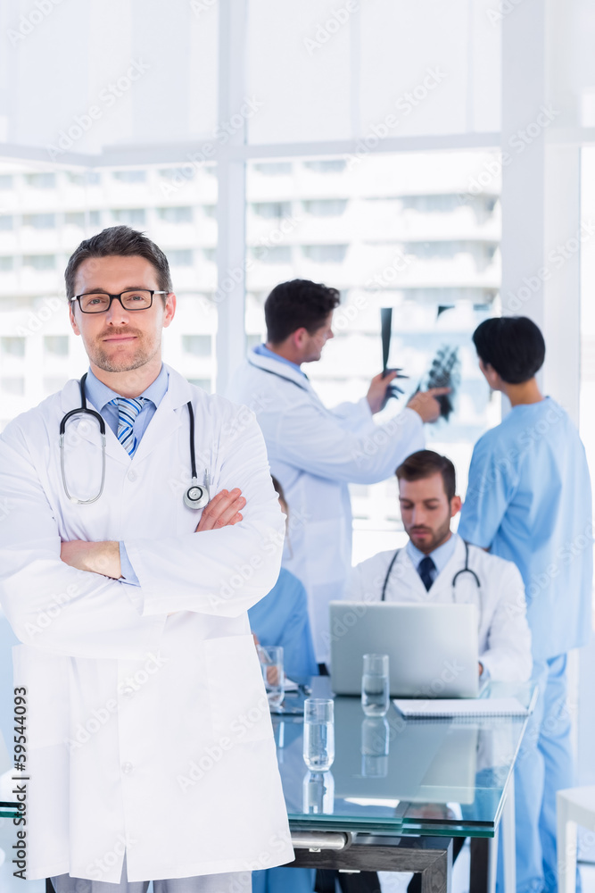 Doctors at work in medical office Doctors at work in medical office