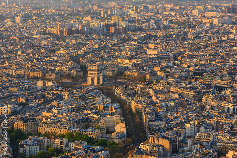 Obraz premium Paris from top view