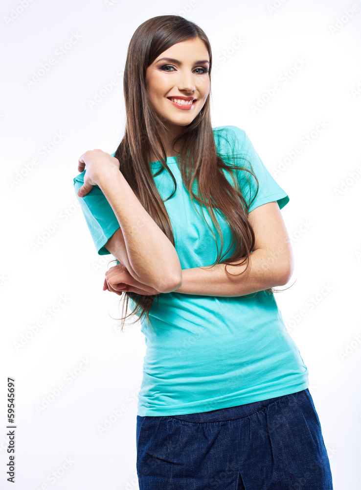 Young smiling happy woman Young smiling happy woman