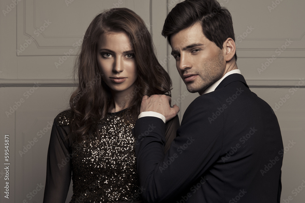 Elegant lovely couple Elegant lovely couple