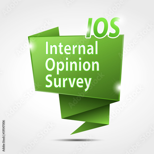 origami speech bubble : internal opinion survey (cs5)