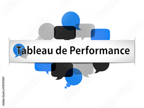 bannière titre infographie : tableau de performance