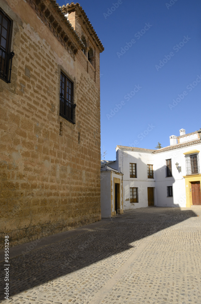 Historical street in Ronda, Spain