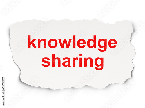 Education concept: Knowledge Sharing on Paper background