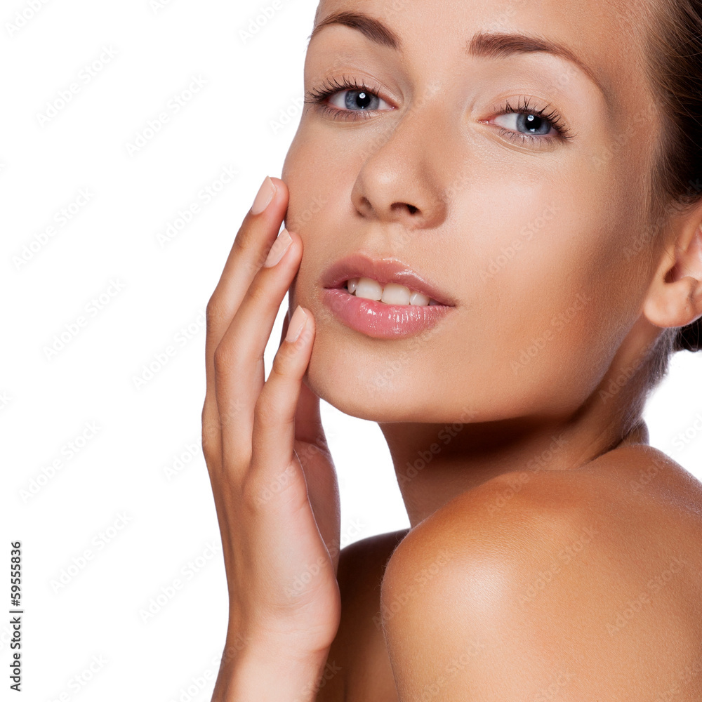 Portrait of young beautiful woman with perfect skin Portrait of young beautiful woman with perfect skin