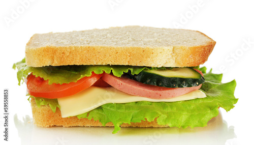 Sandwich isolated on white © Africa Studio
