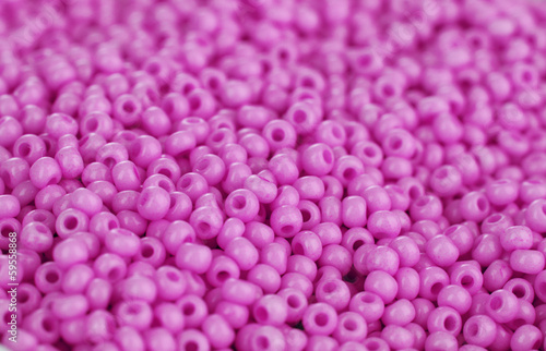 Fototapeta Naklejka Na Ścianę i Meble -  Purple beads closeup