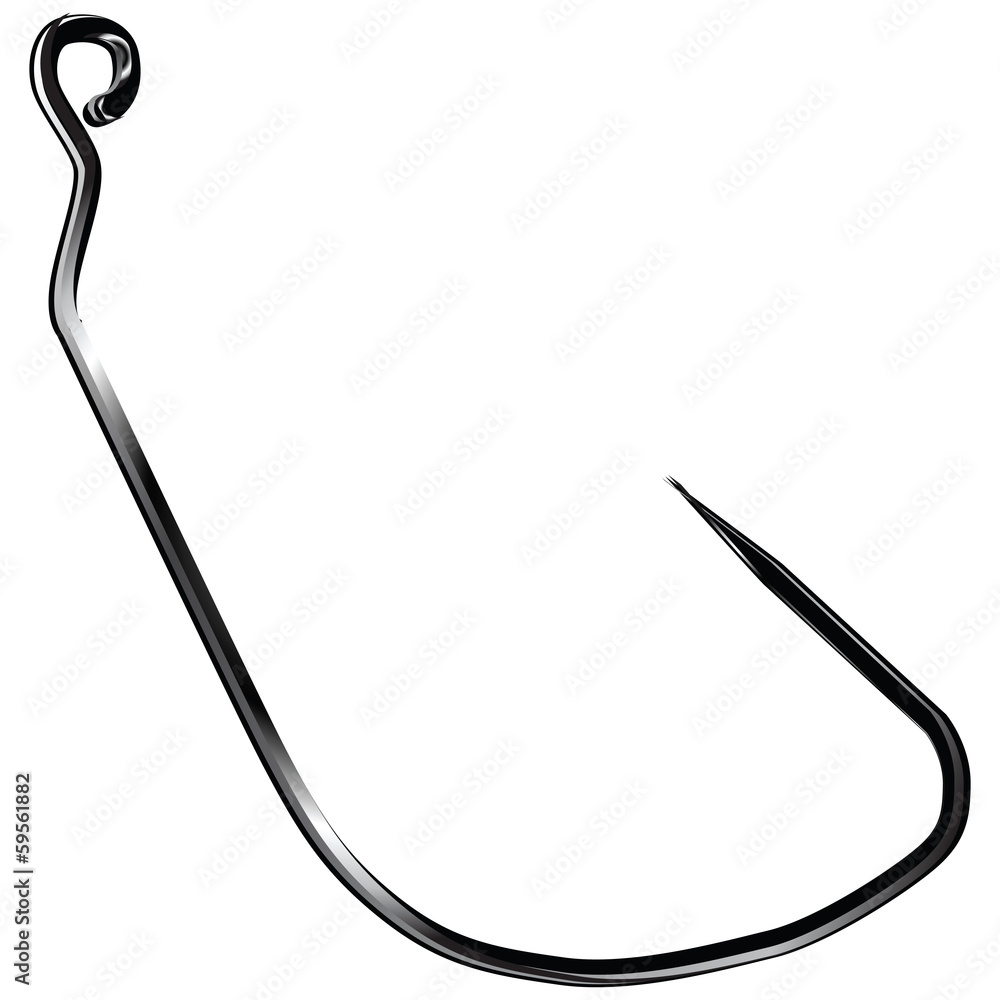 Shiny fishing hook Shiny fishing hook