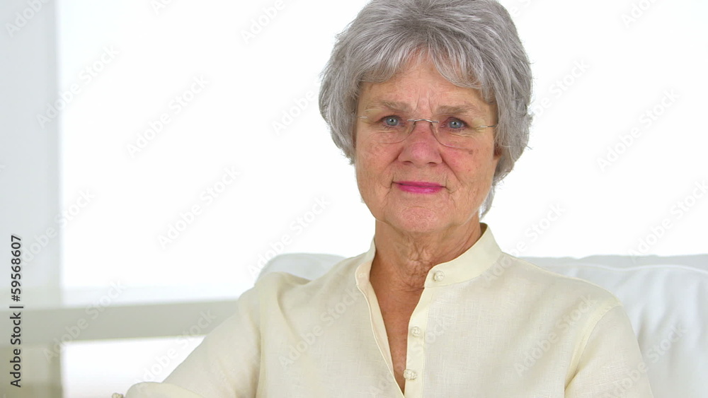 Old woman looking at camera Old woman looking at camera