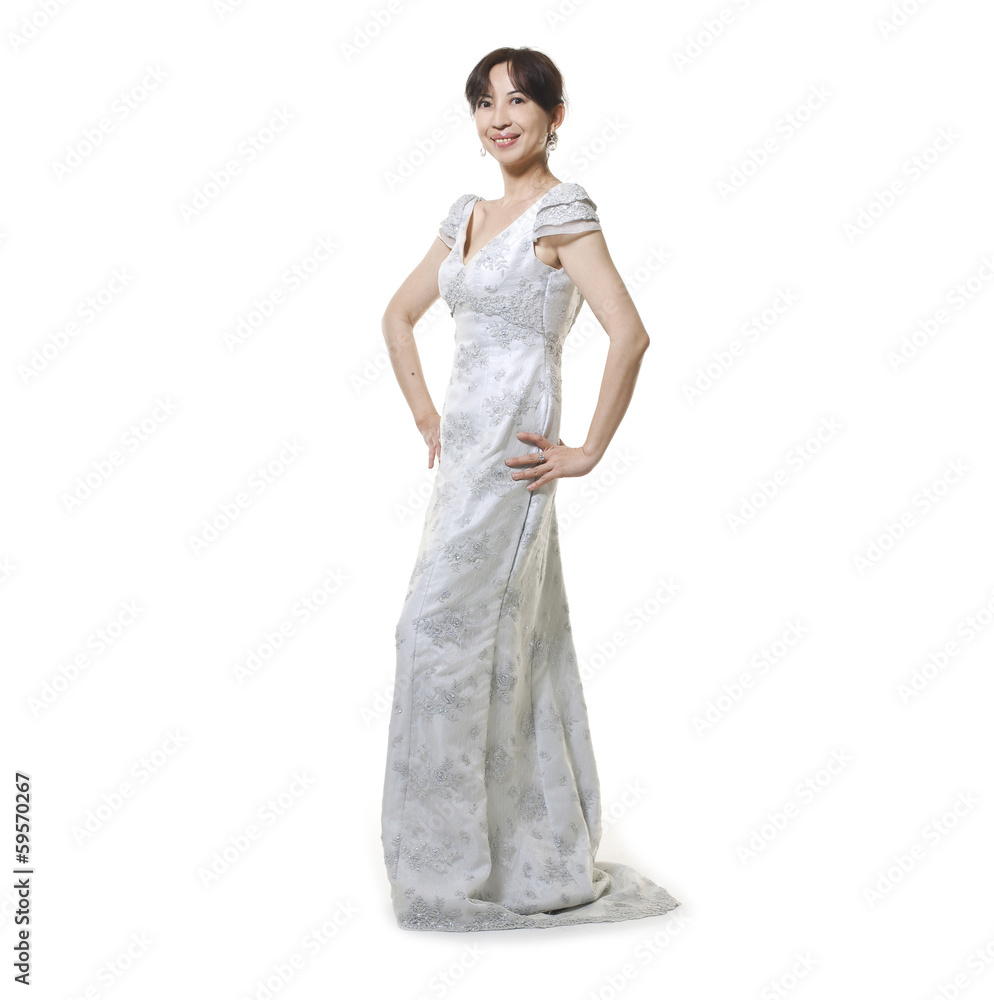 full-length Beautiful woman e in gorgeous dress full-length Beautiful woman e in gorgeous dress