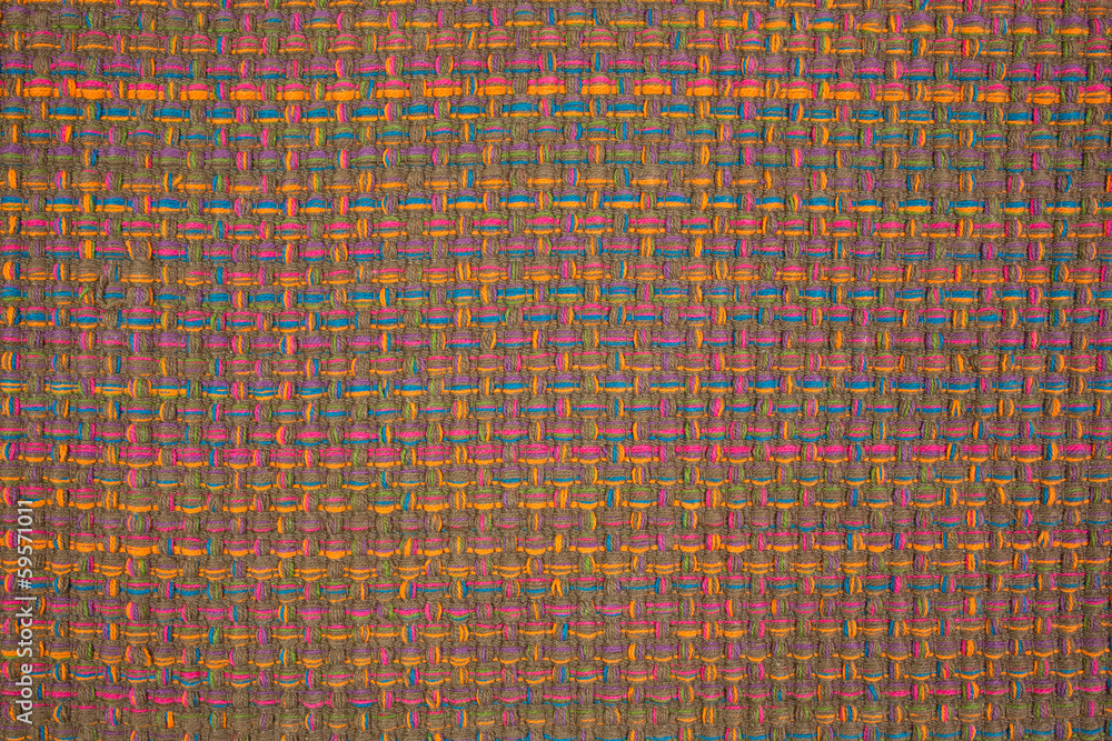 Close view of colorful woven cloth Close view of colorful woven cloth