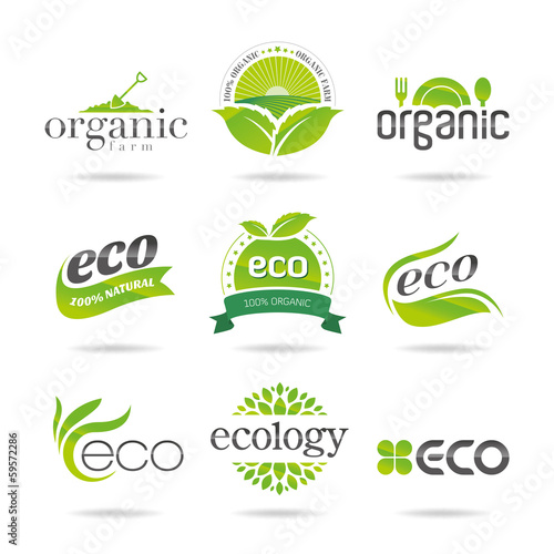 Ecology icon set. Eco-icons