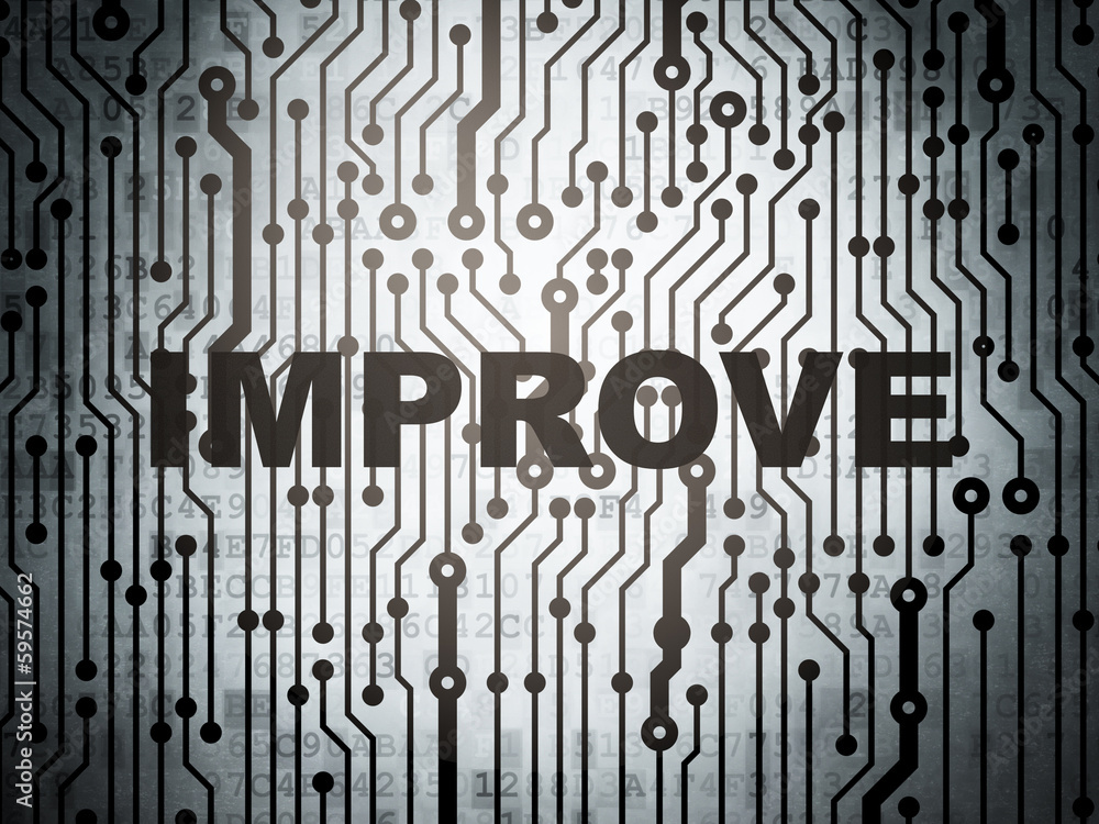 Business concept: circuit board with Improve Business concept: circuit board with Improve