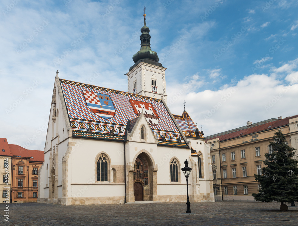 Church of Saint Marc in Zagreb, Croatia