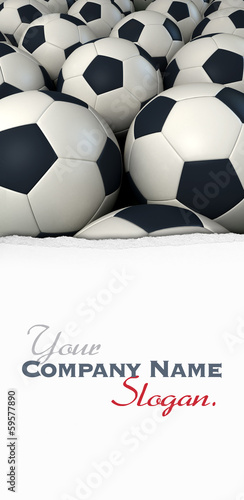 Background of soccer balls