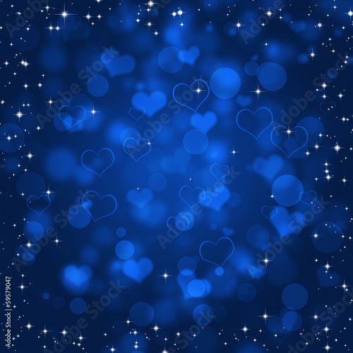 Abstract Blue Holiday Background