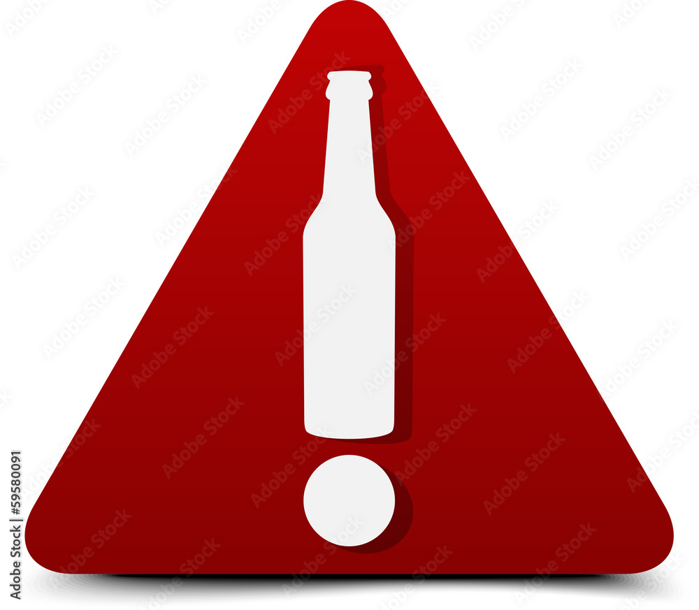 Alcohol Hazard Sign Stock Vector Adobe Stock