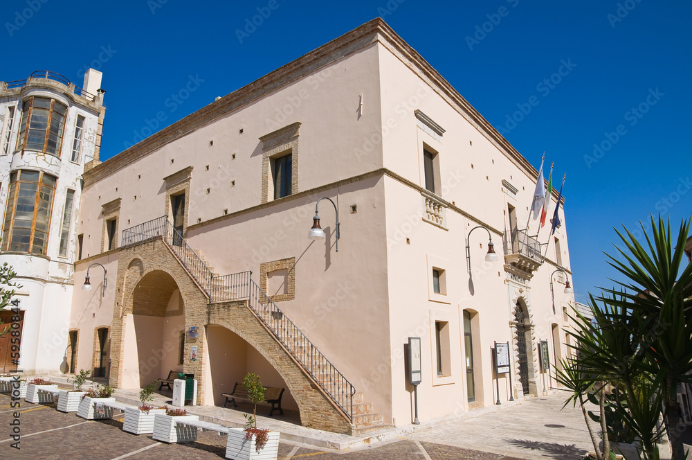 Town Hall Building. Pisticci. Basilicata. Italy.