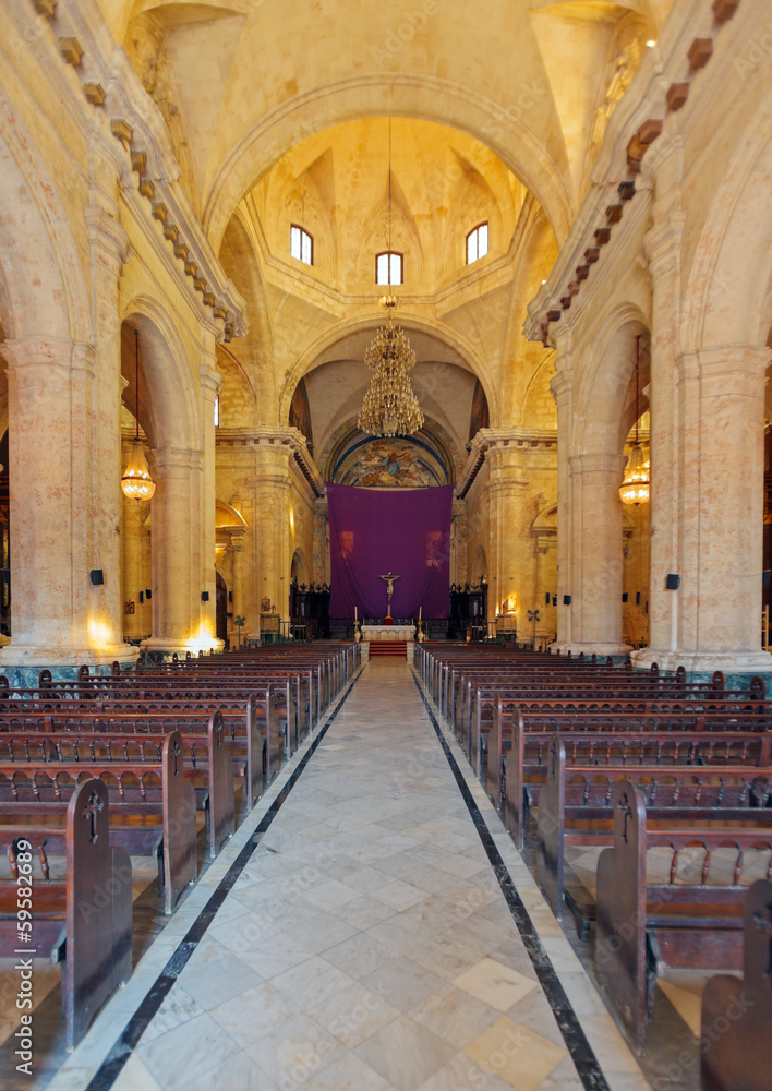 Interior of Havana Cathedral