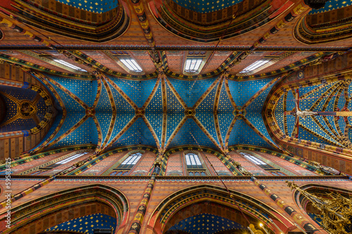 Krakau, St Mary's Church, the Ceiling photo