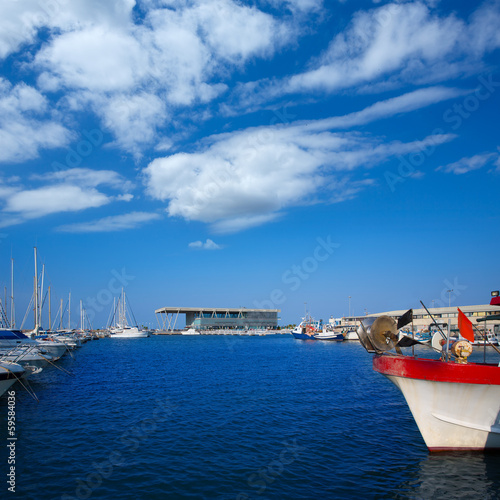 Denia marina boats in alicante Valencia Province Spain