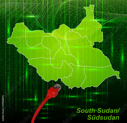 Suedsudan mit Grenzen im neuen Netzwerkdesign