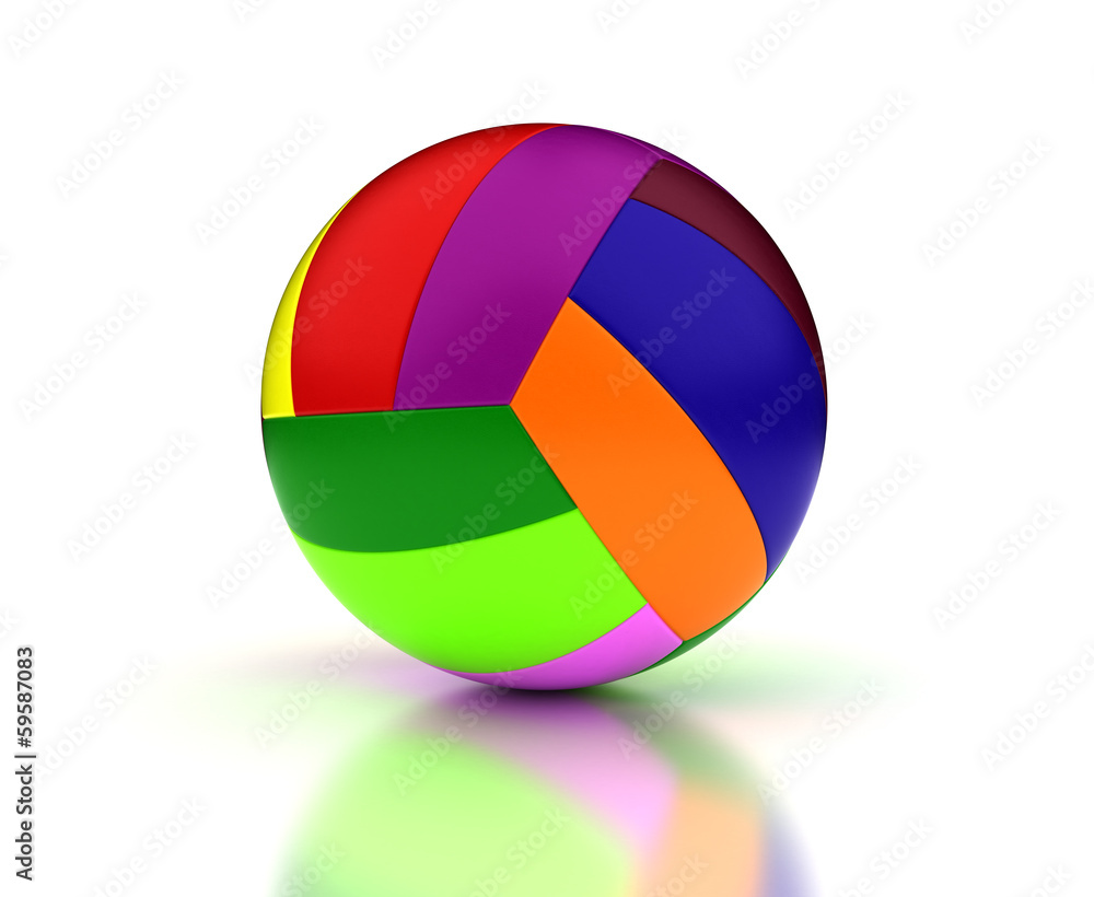 Colorful Volleyball