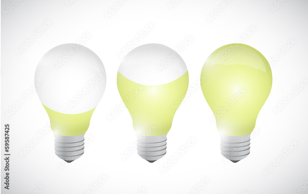 color idea light bulb illustration design color idea light bulb illustration design