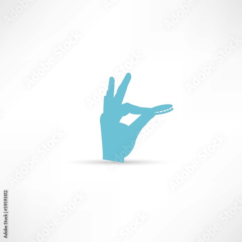 Hand throwing money icon