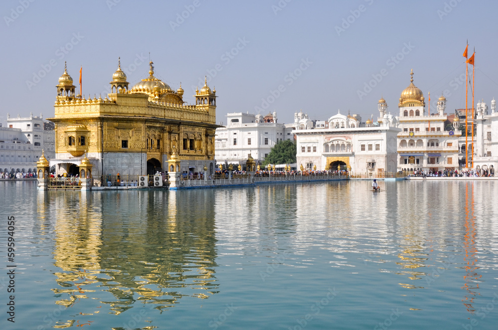 The Sikh Golden Temple in Amritsar, India