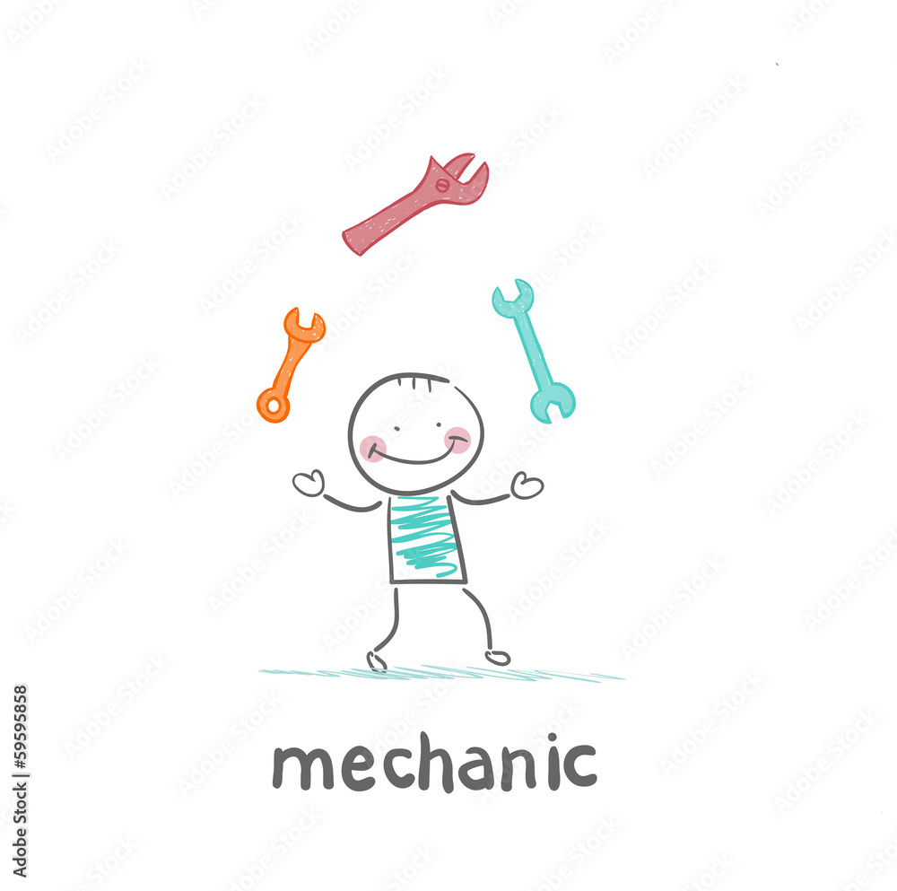 mechanic juggling keys mechanic juggling keys
