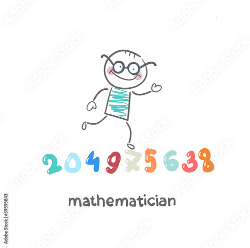 mathematician runs on figures