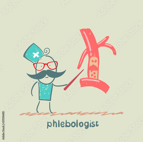 phlebologist says veins patient