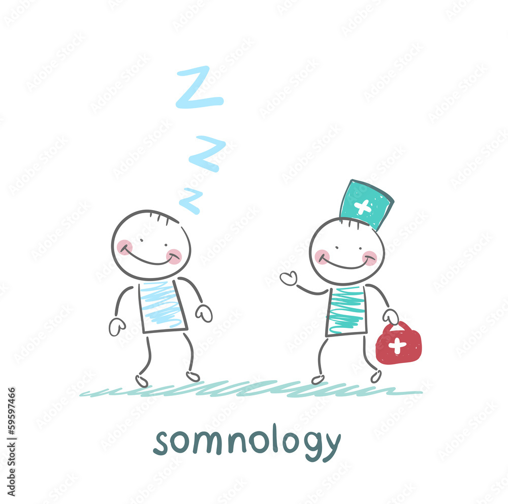 somnology come to a patient who is sleeping somnology come to a patient who is sleeping