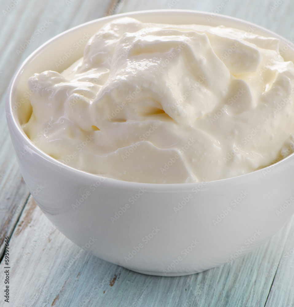 Fresh sour cream Fresh sour cream