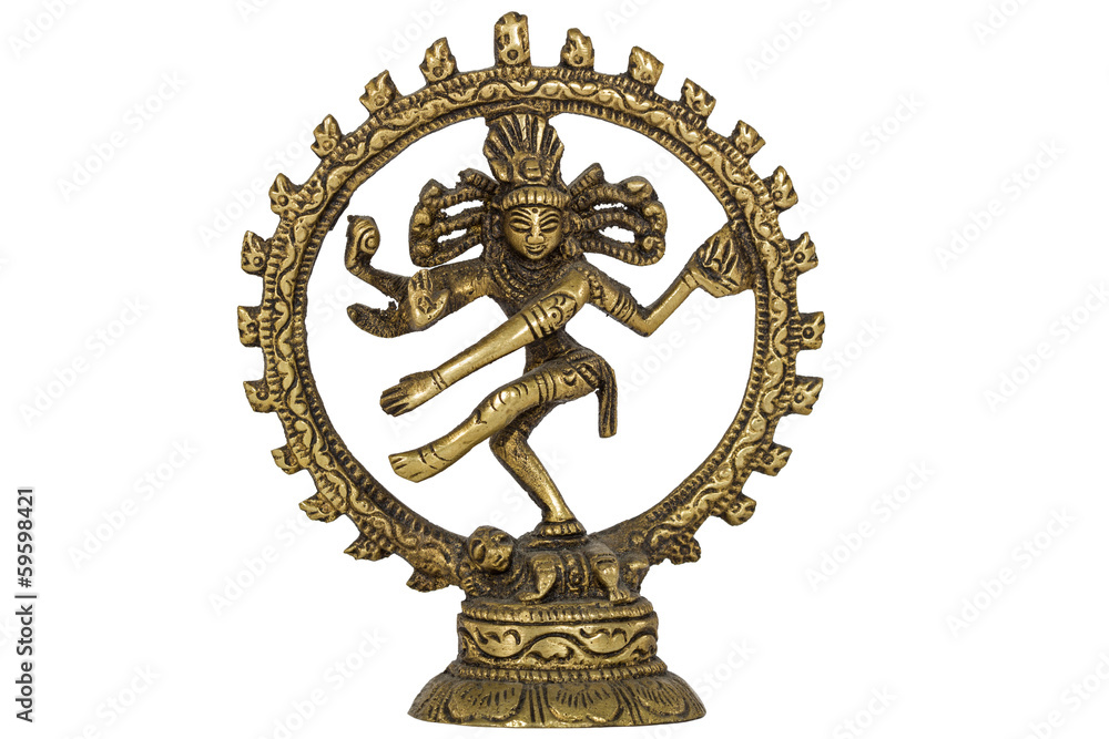 Shiva Nataraja, isolated on white background Shiva Nataraja, isolated on white background