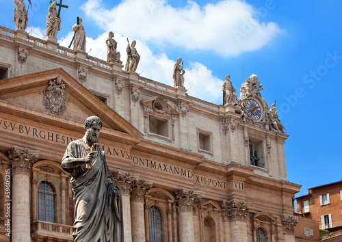 Italy. Rome. Vatican. St Peter's Basilica.