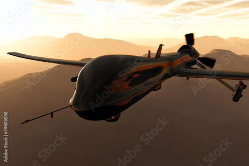Predator Type Drone 3D artwork