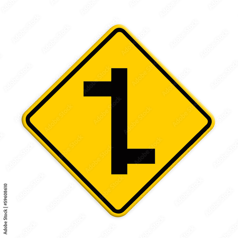 intersection sign, Part of a series. intersection sign, Part of a series.