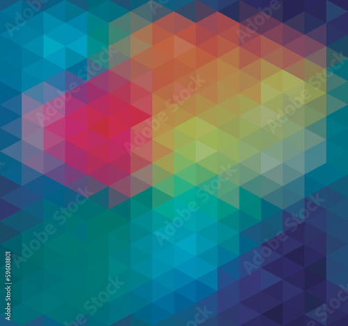 Geometric Triangle Neon Seamless background, pattern, vector