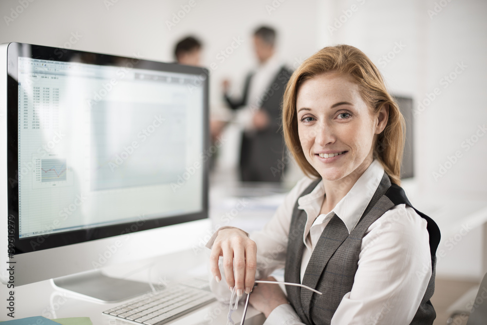 portrait of smiling businesswoman portrait of smiling businesswoman