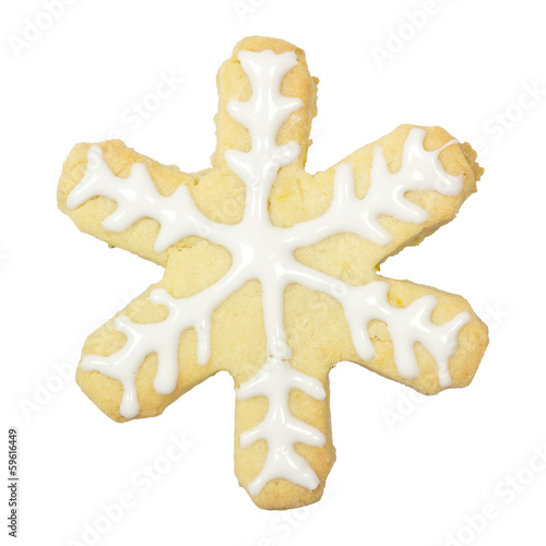 Gingerbread Snow fake isolated  clipping path