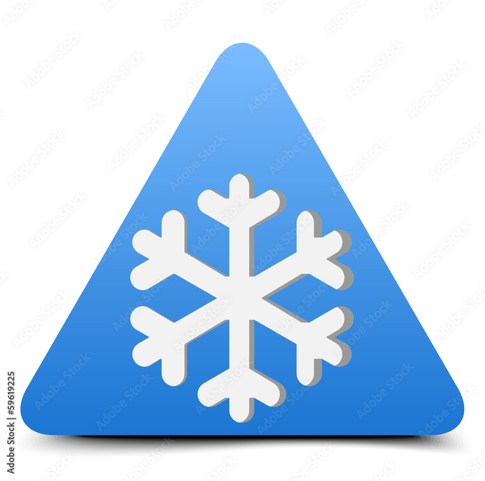 Obraz premium Cold Warning Sign
