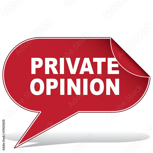 RIVATE OPINION ICON