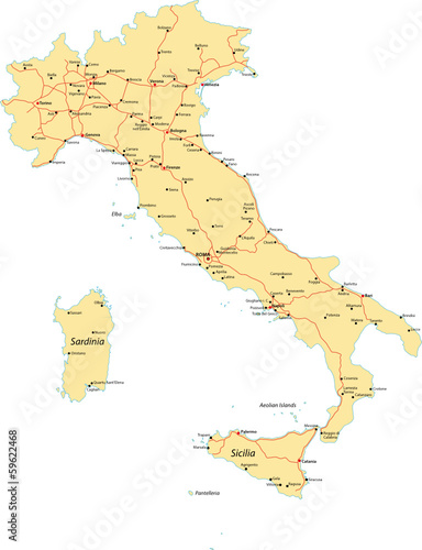 italy motorway map